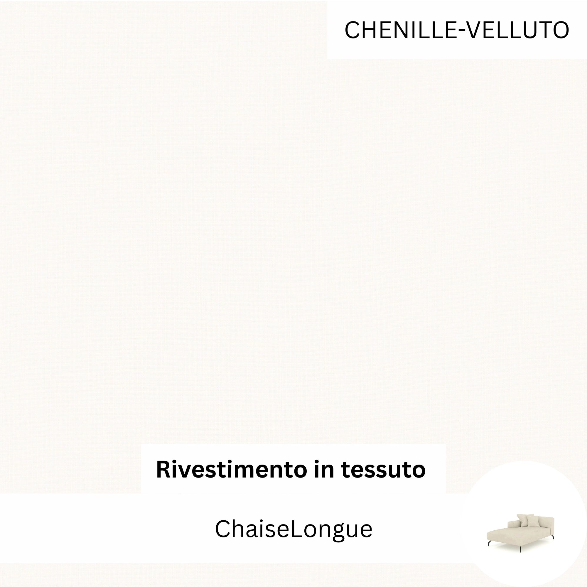 Rivestimento in tessuto - ChaiseLongue Ventora Lift