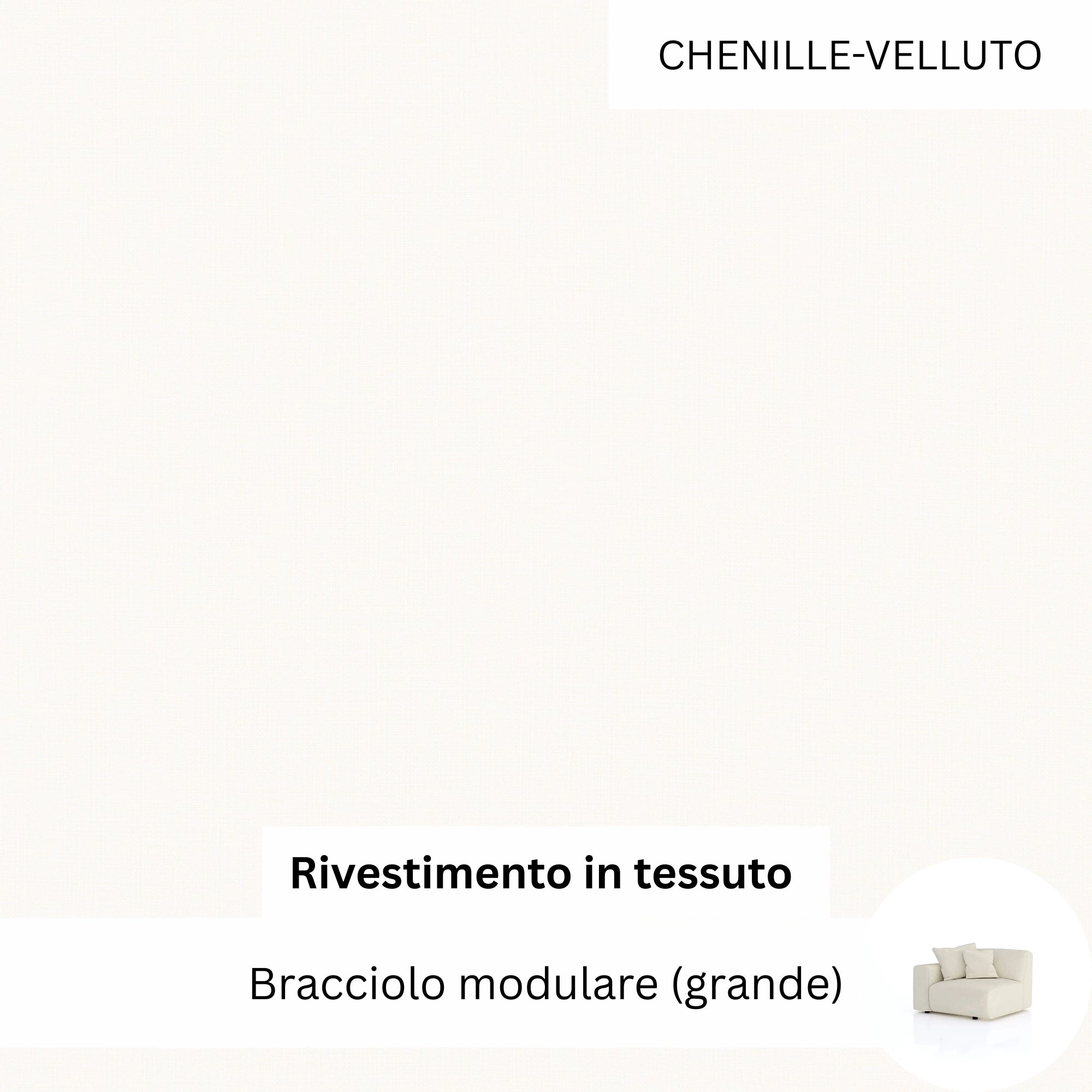 Stoffbezug - Armrest Modul Ventora (Groß) (links)