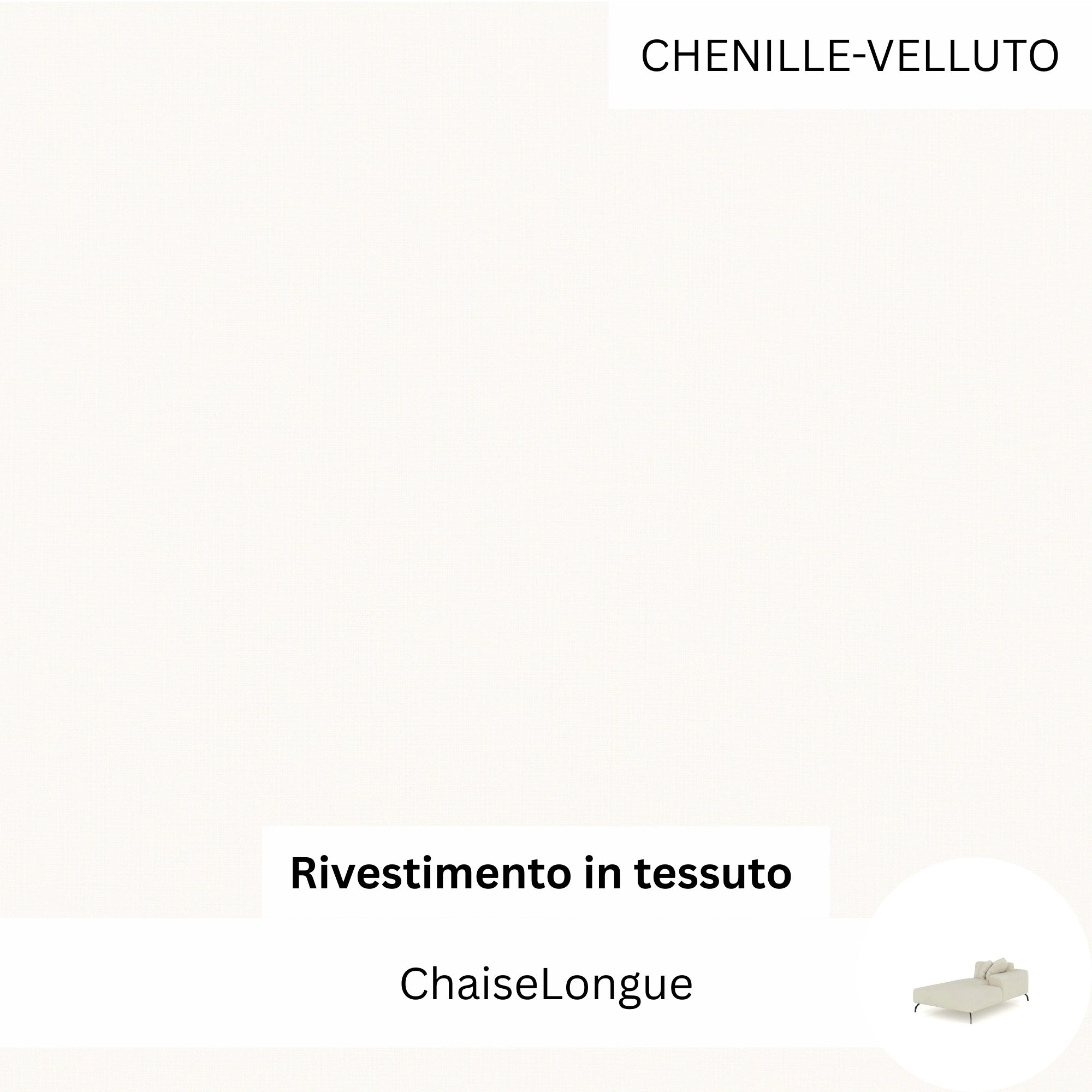 Rivestimento in tessuto - ChaiseLongue Ventora Lift