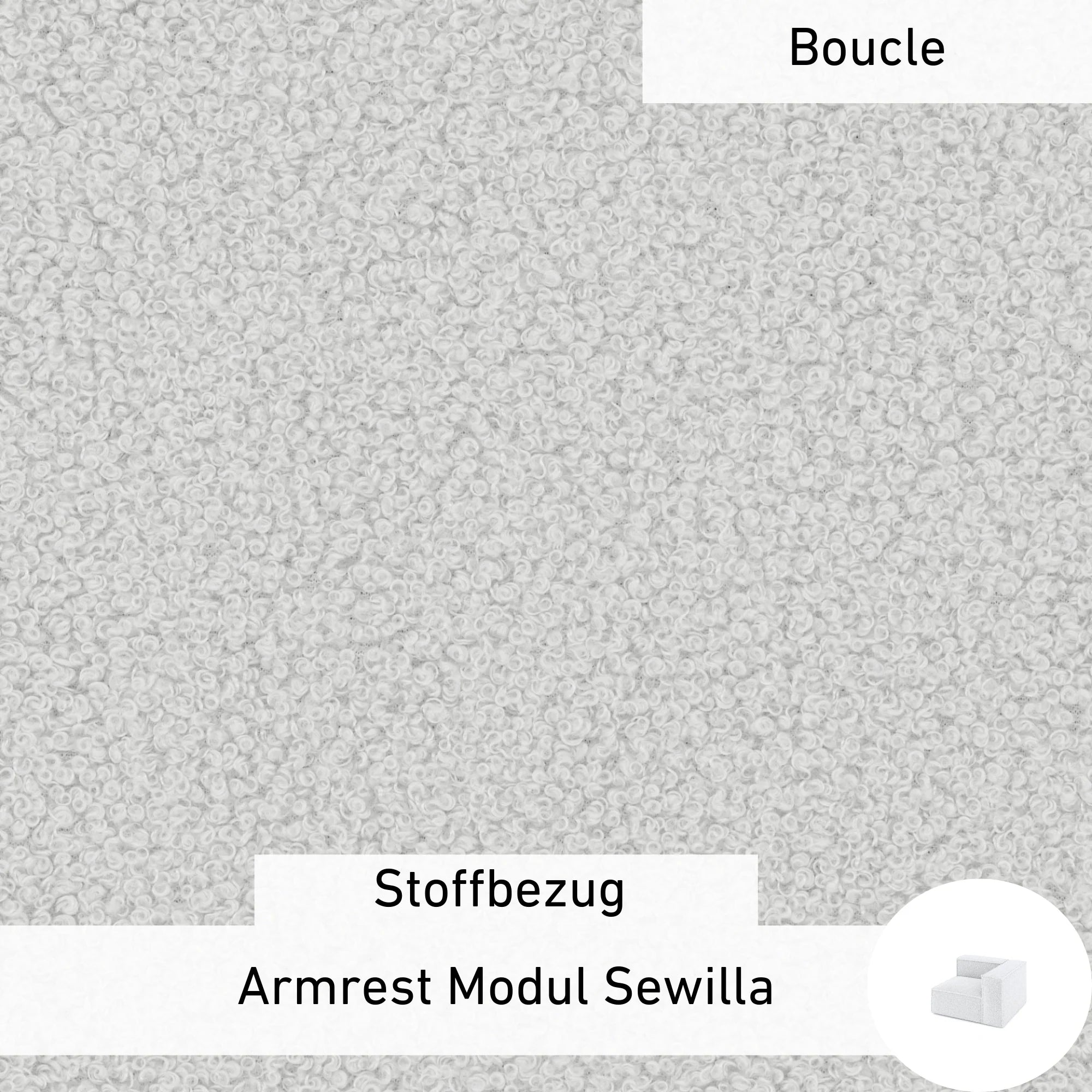 Rivestimento in tessuto - Bracciolo modulare Sewilla