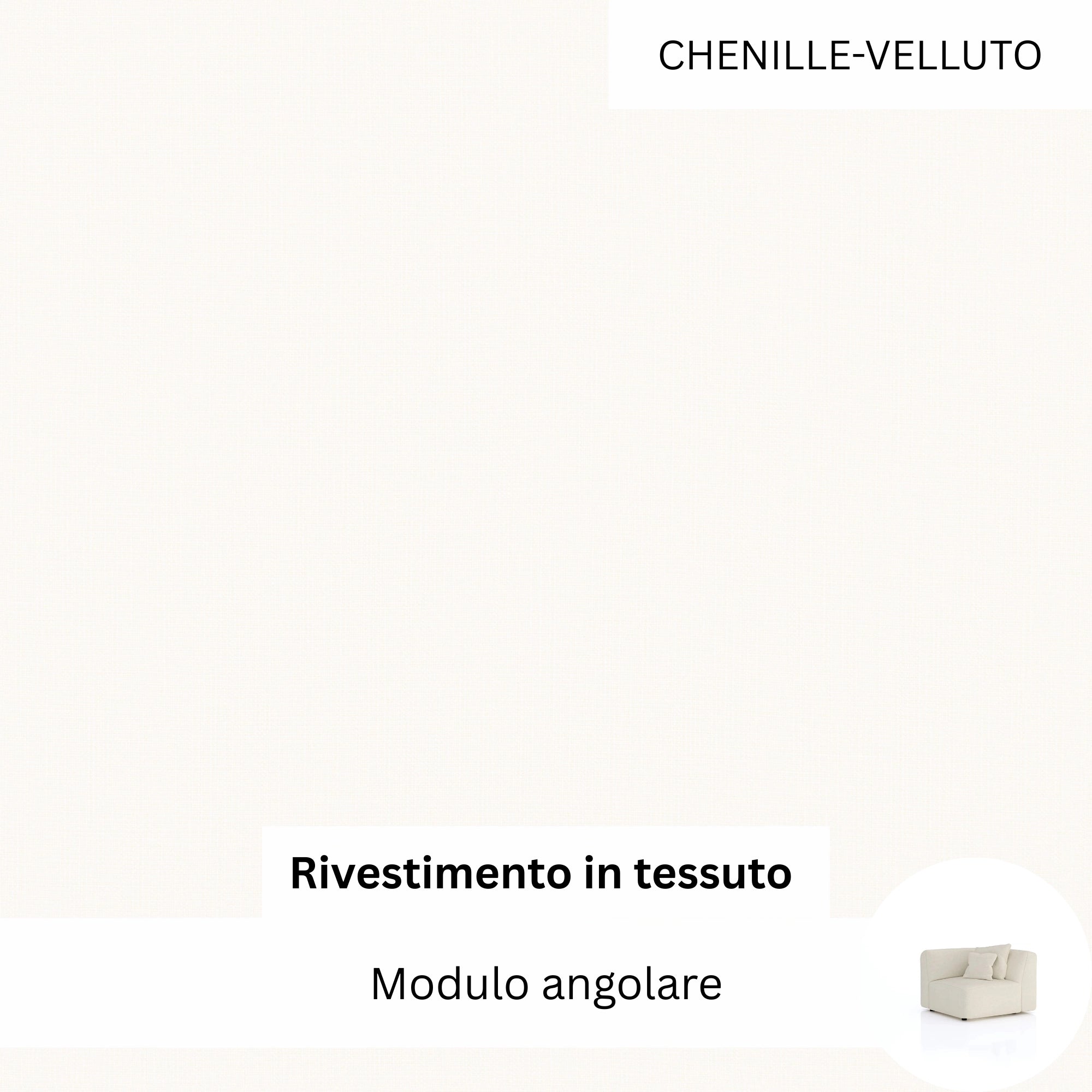 Stoffbezug - Eckmodul Ventora