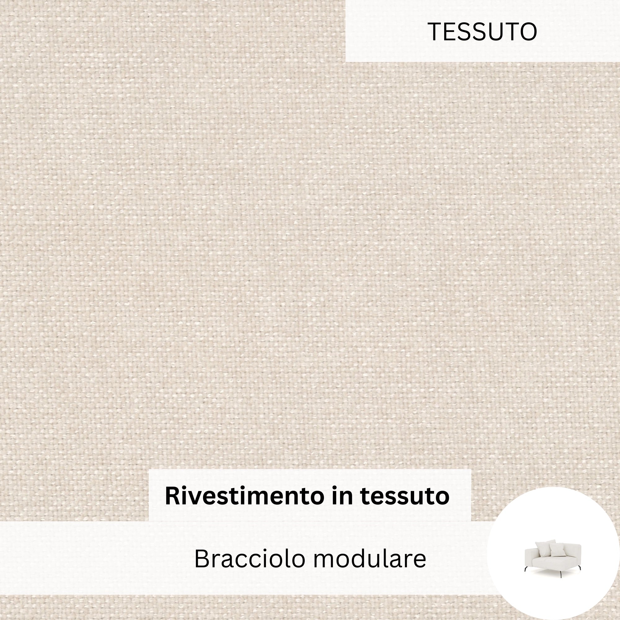 Rivestimento in tessuto - Bracciolo modulare Ventora Lift
