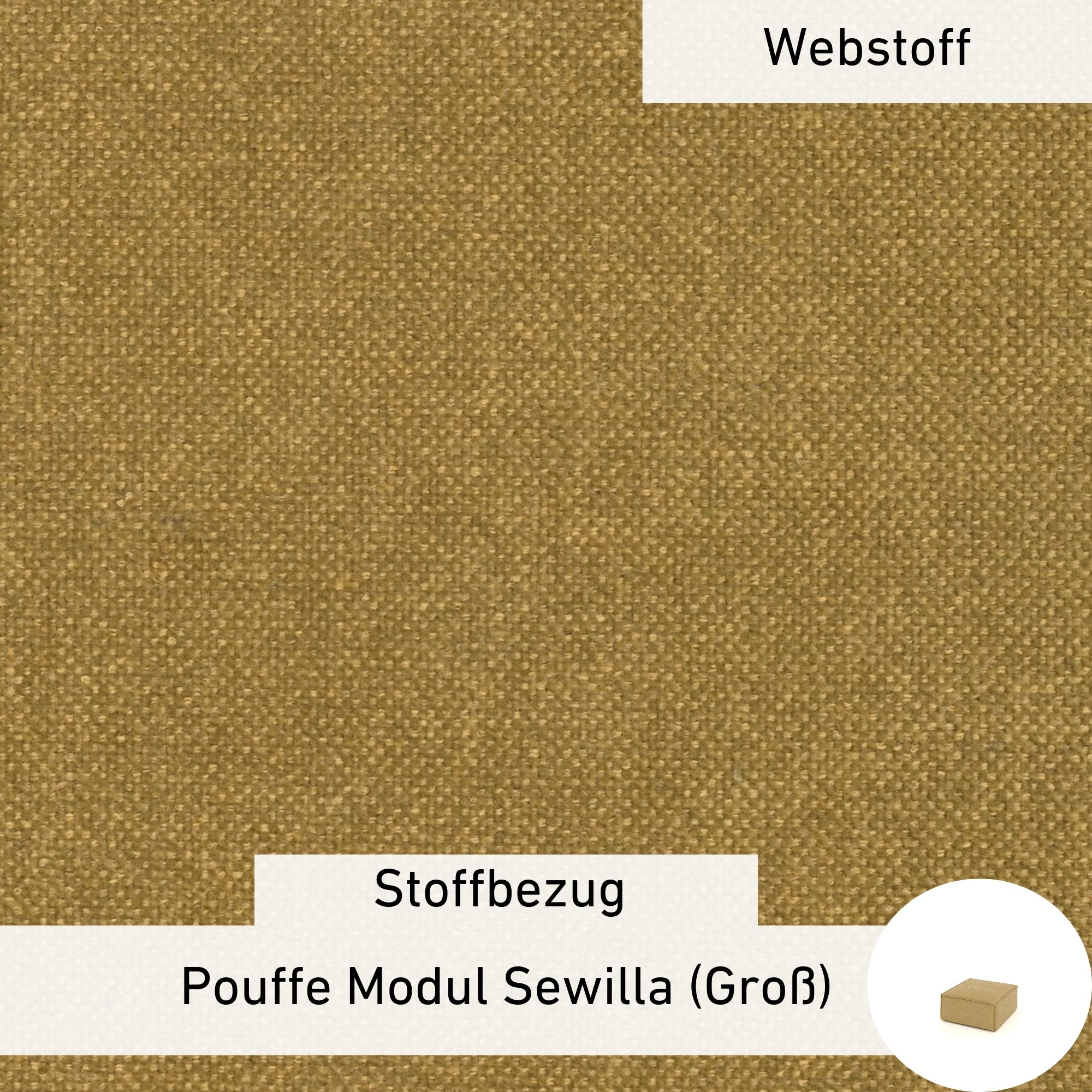 Stoffbezug - Pouffe Modul Sewilla (Groß)
