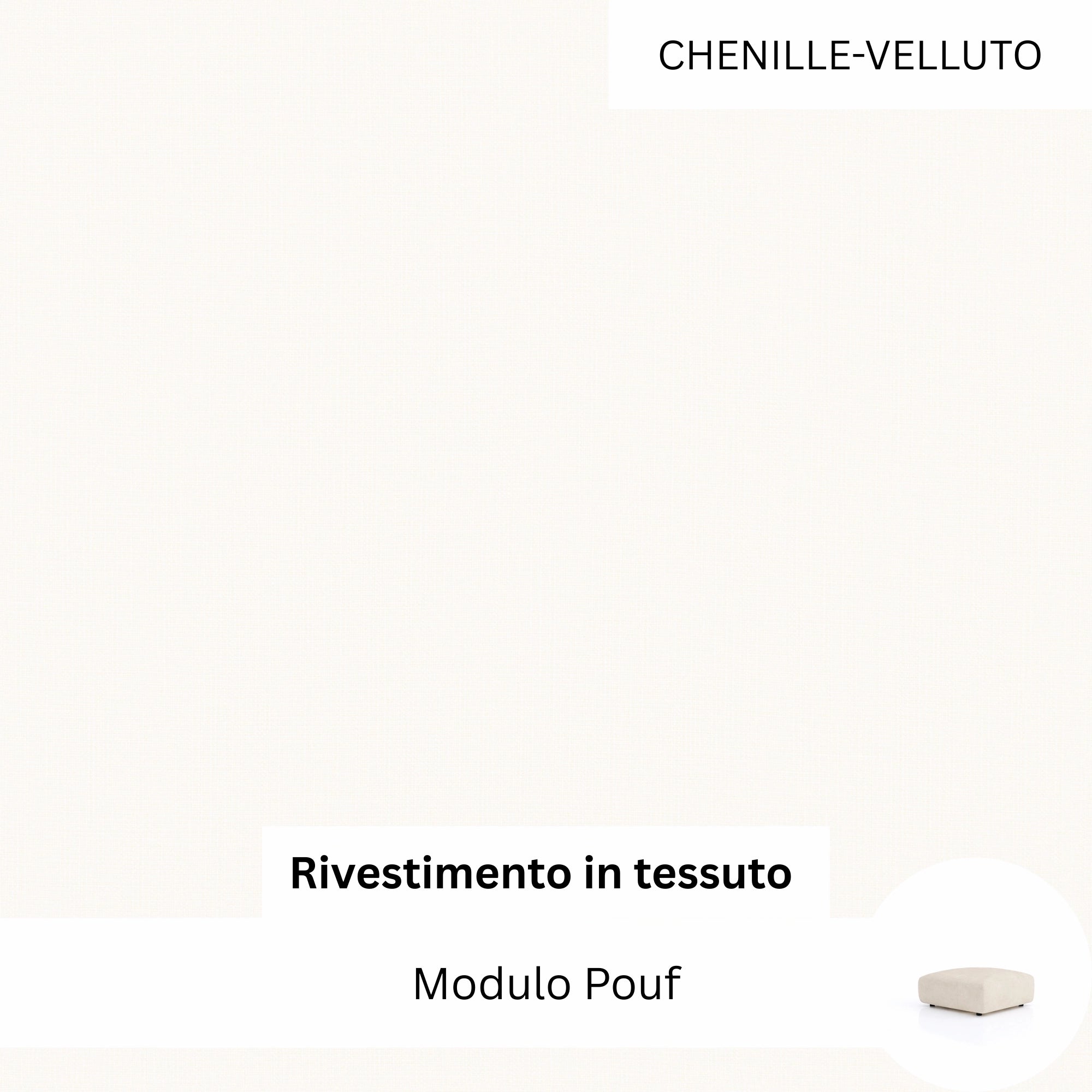 Stoffbezug - Pouffe Modul Ventora