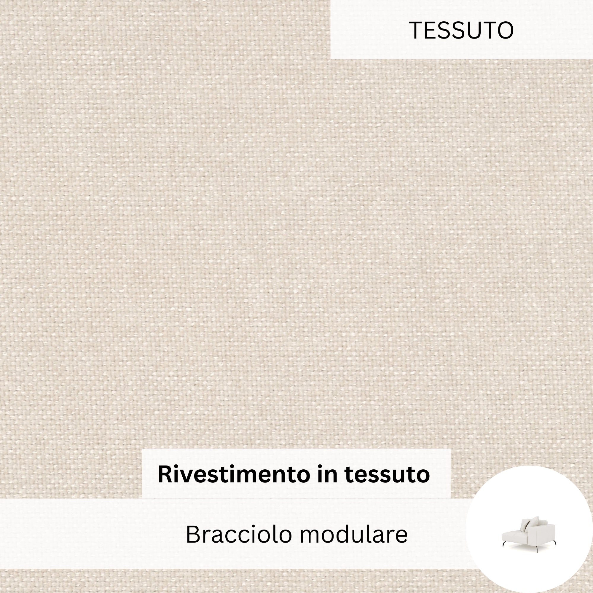 Rivestimento in tessuto - Bracciolo modulare Ventora Lift