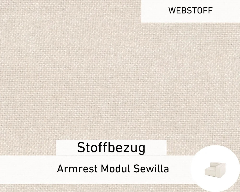 Rivestimento in tessuto - Bracciolo modulare Sewilla