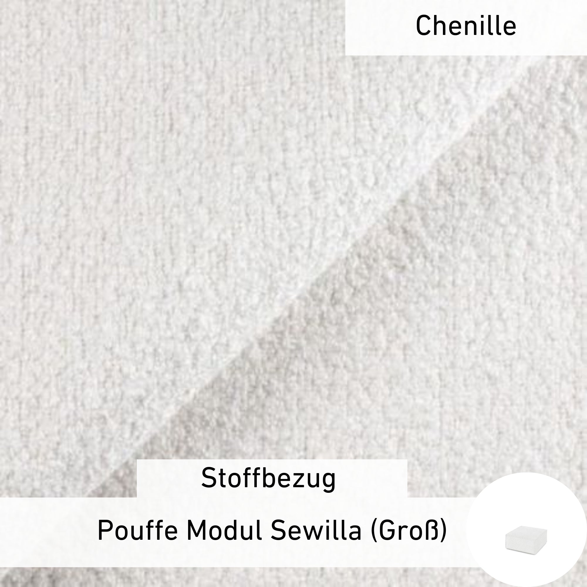 Stoffbezug - Pouffe Modul Sewilla (Groß)