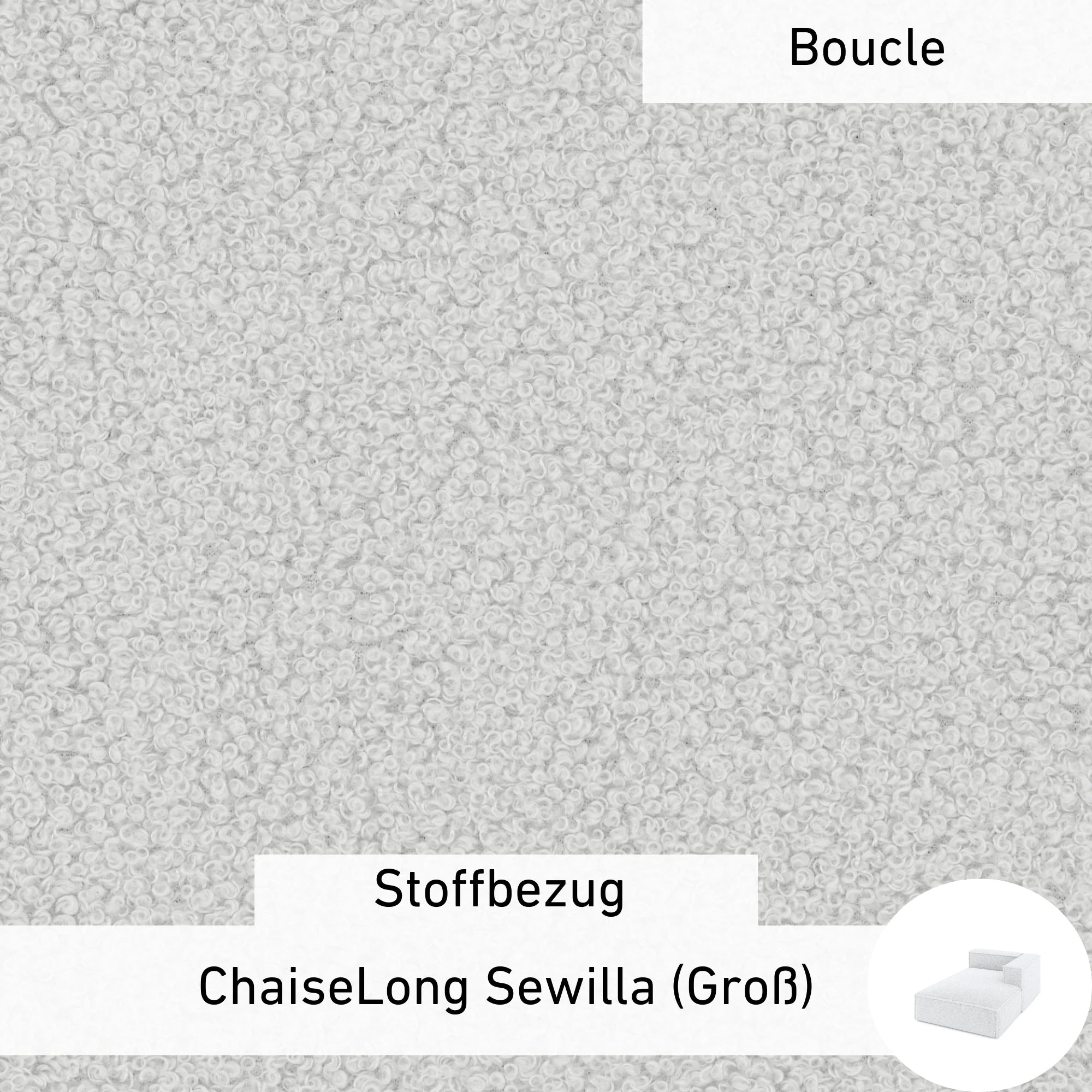 Rivestimento in tessuto - ChaiseLongue Sewilla (grande)