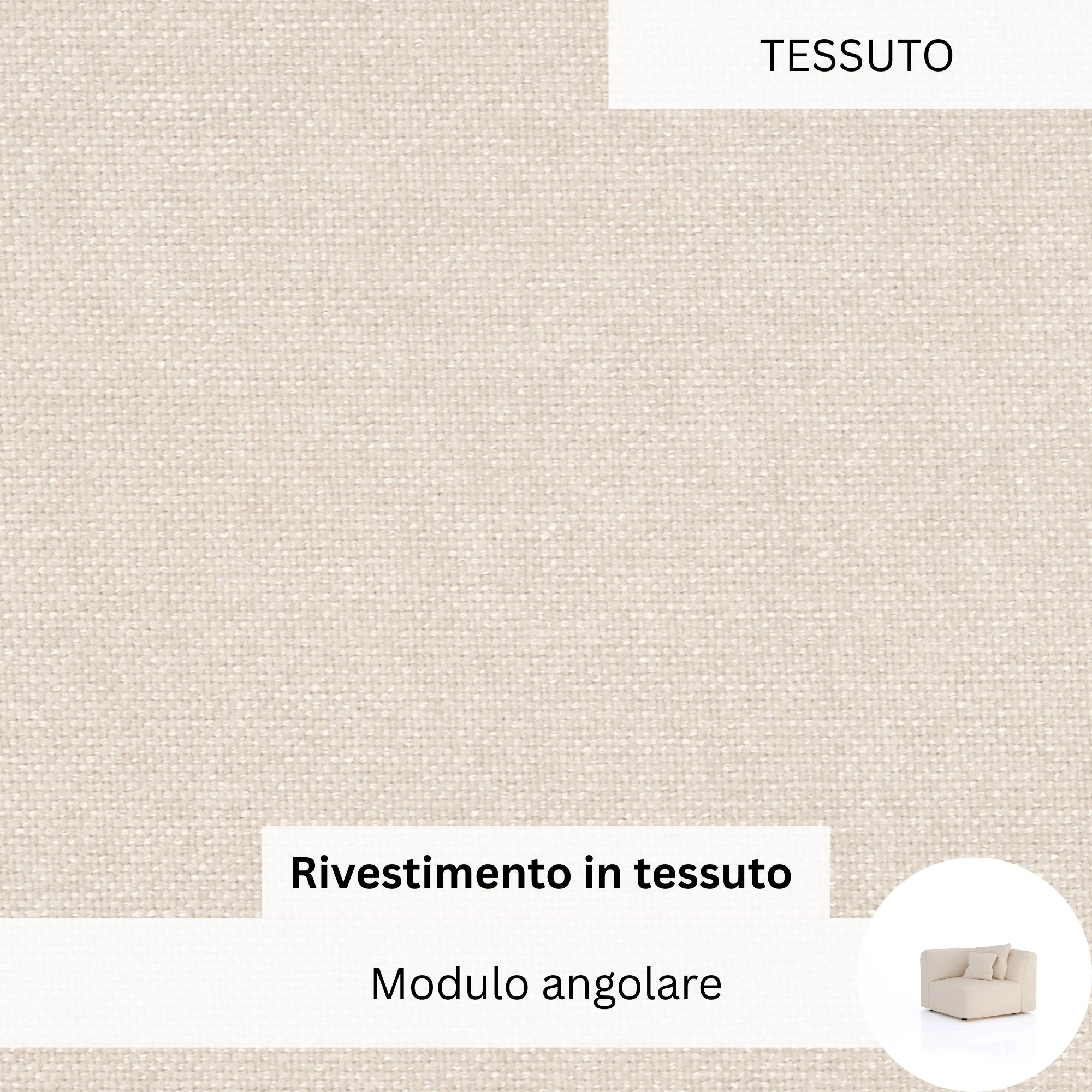 Stoffbezug - Eckmodul Ventora