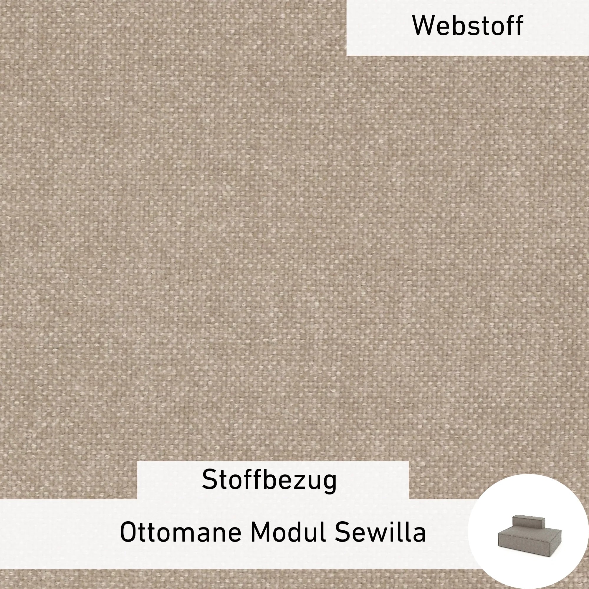 Rivestimento in tessuto - Ottomane Modul Sewilla