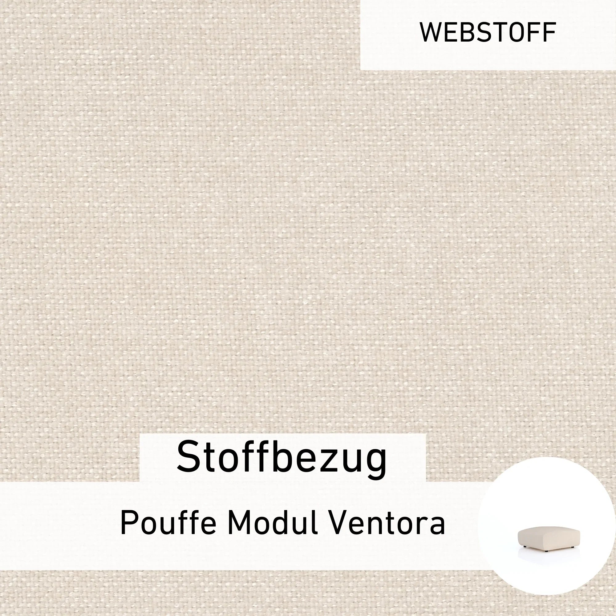 Rivestimento in tessuto - Modulo Pouf Ventora
