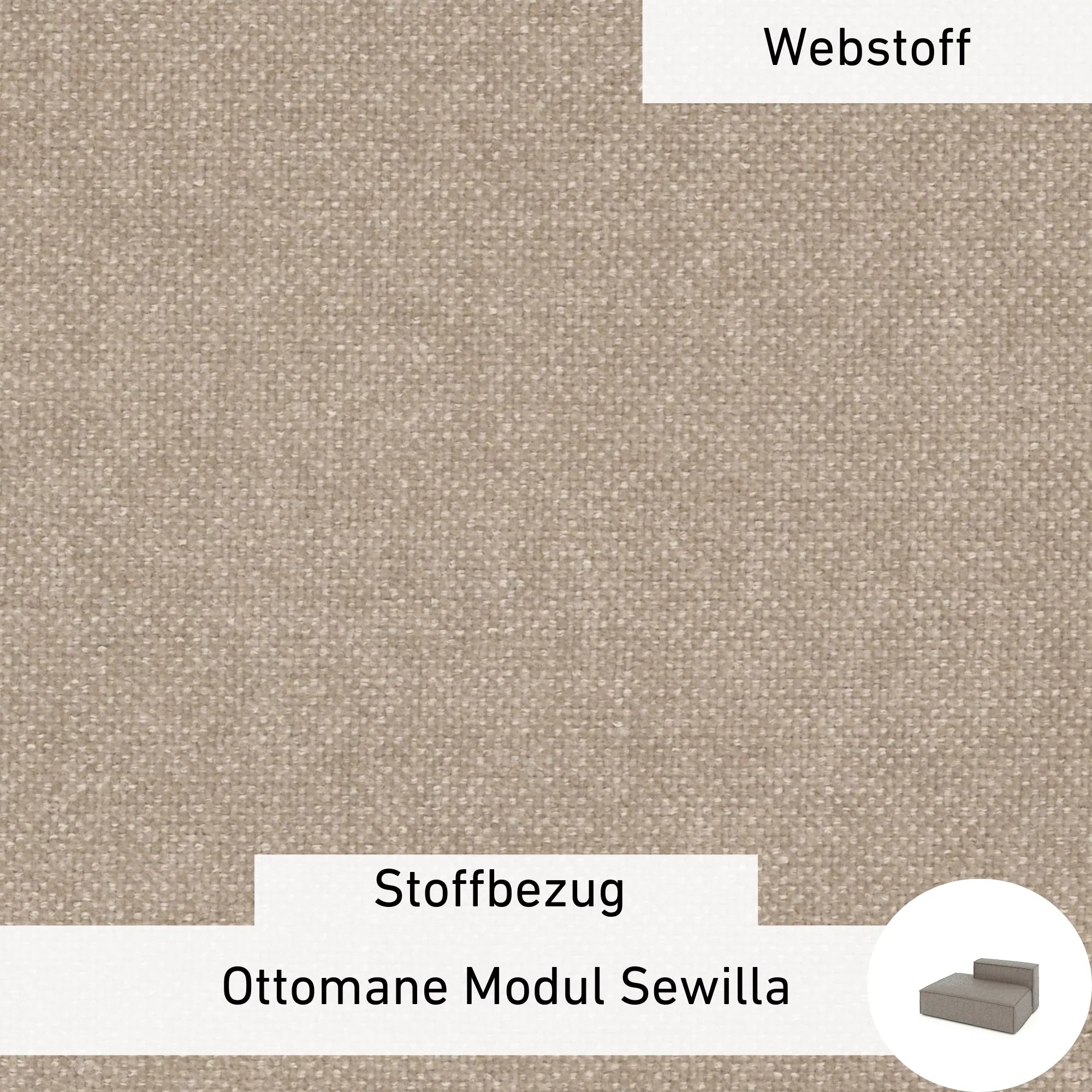 Rivestimento in tessuto - Ottomane Modul Sewilla