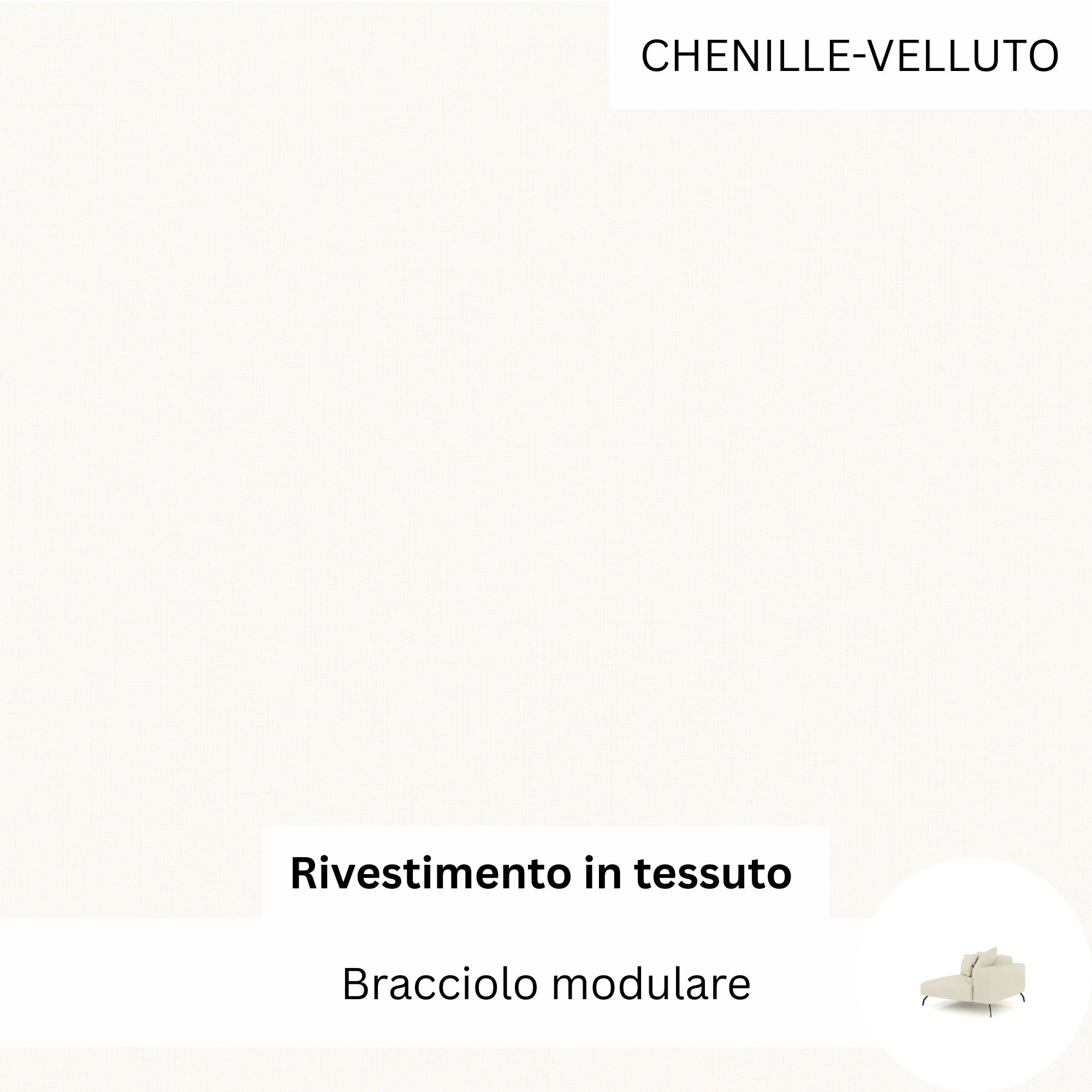 Rivestimento in tessuto - Bracciolo modulare Ventora Lift