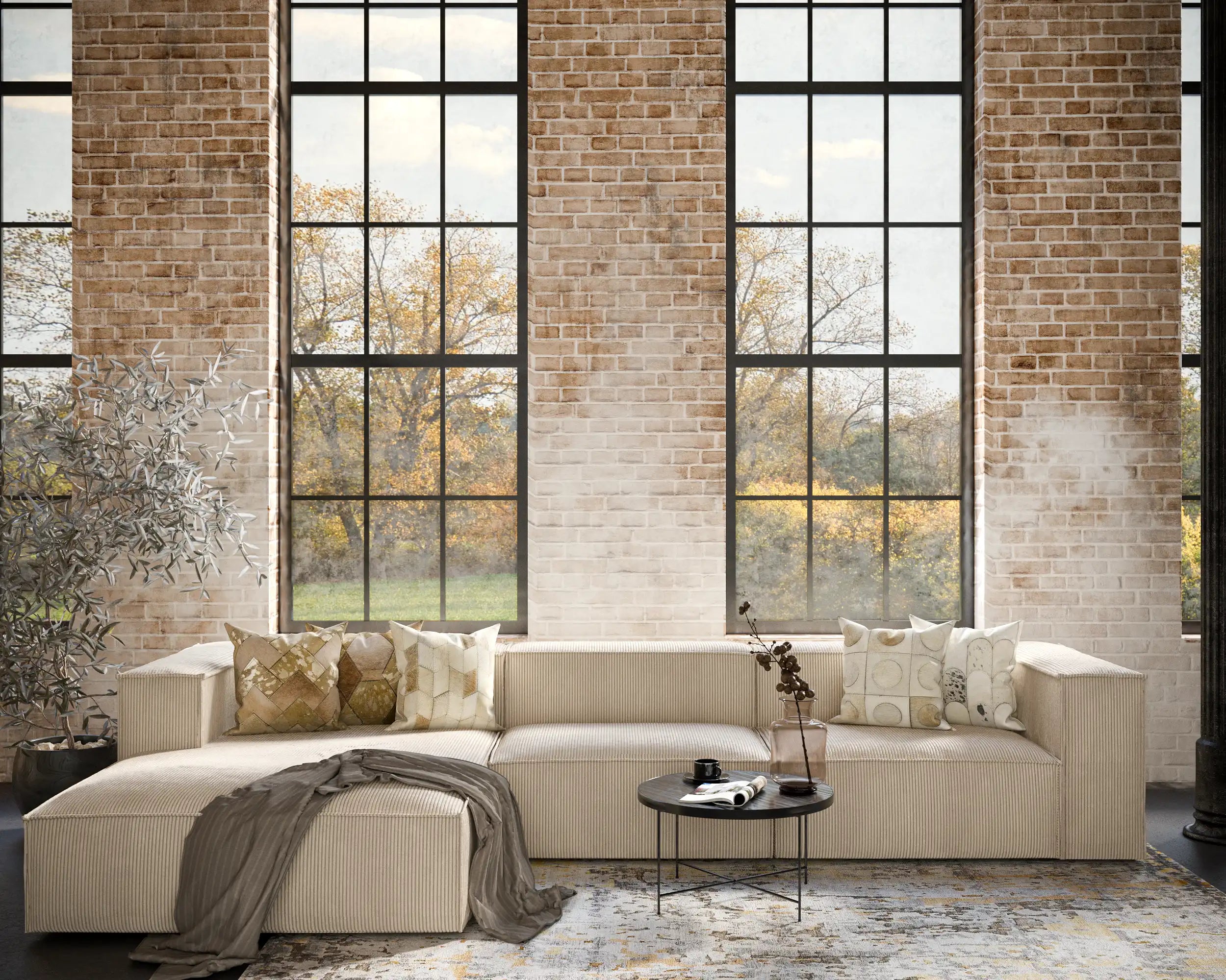 Divano modulare ad L Sewilla